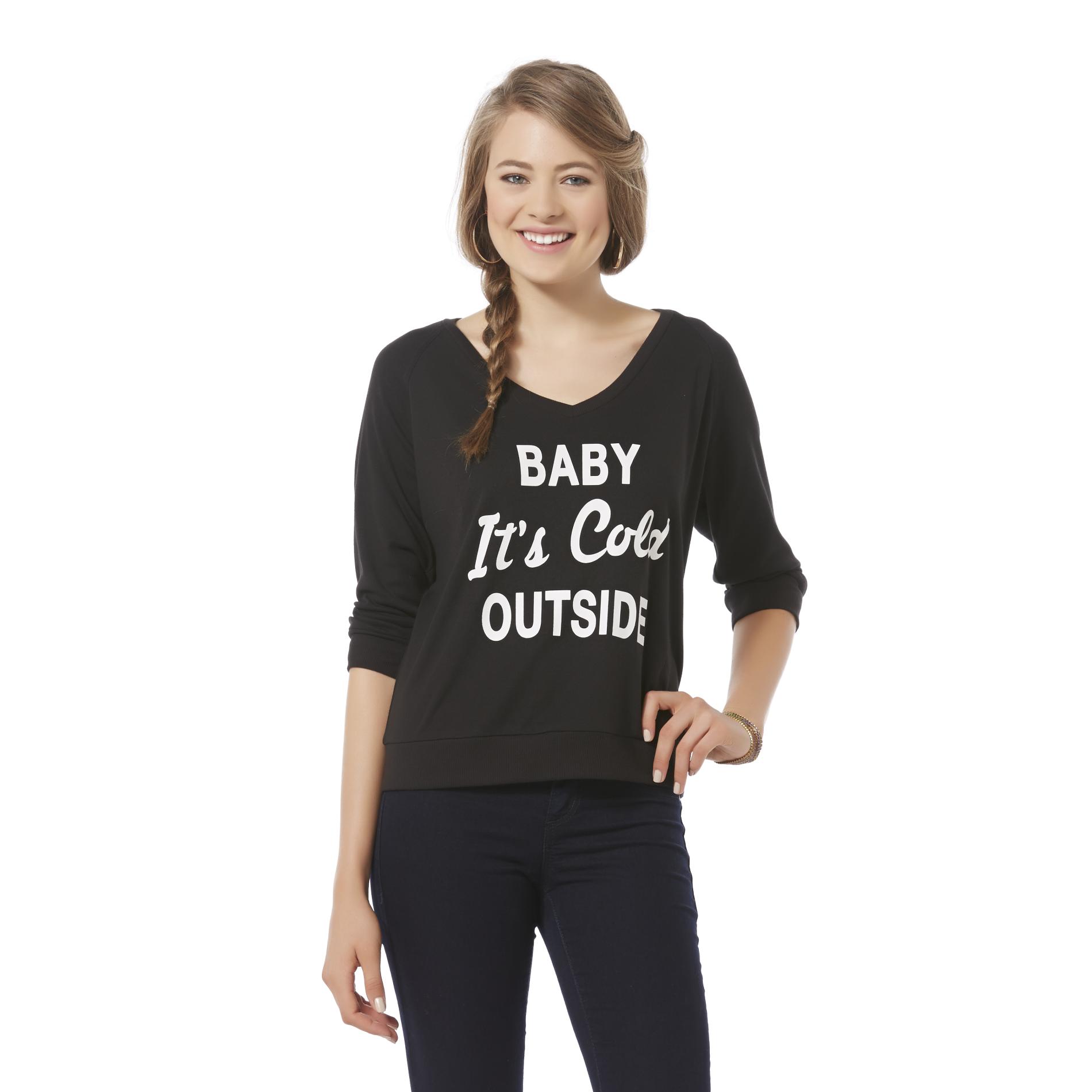 Bongo Junior's Jersey Knit Top - Baby It's Cold Outside