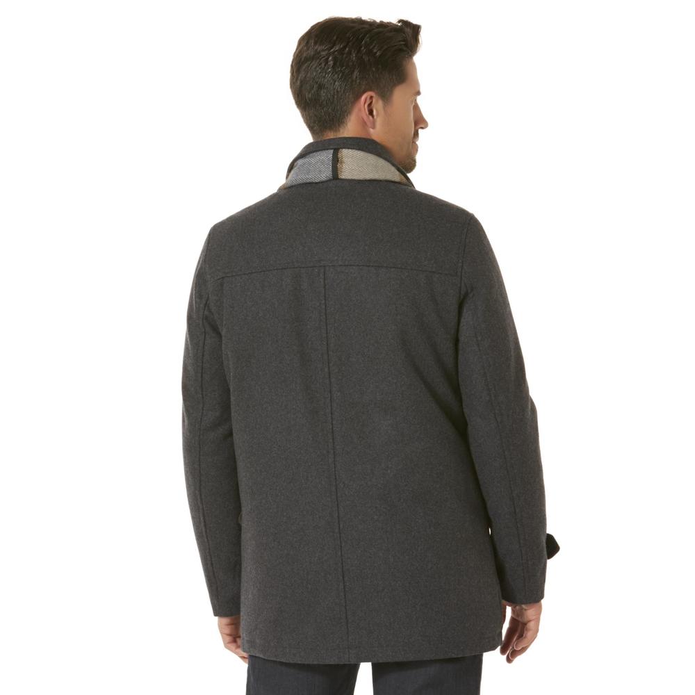 Structure Men's Wool-Blend Jacket & Scarf - Plaid