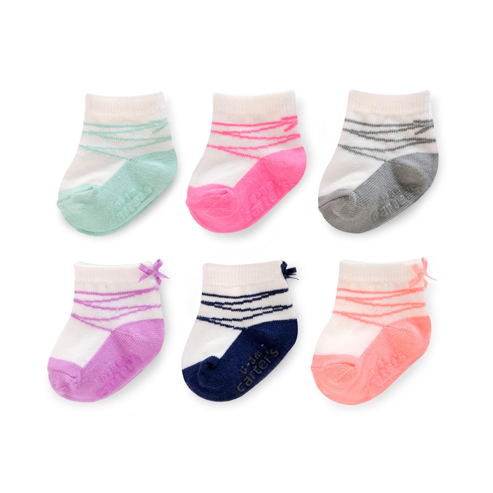 Carter's Newborn & Infant Girl's 6-Pairs Socks - Ballerina Shoes
