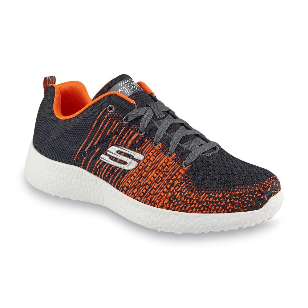 Skechers Men's In the Mix Gray/Orange Athletic Shoe
