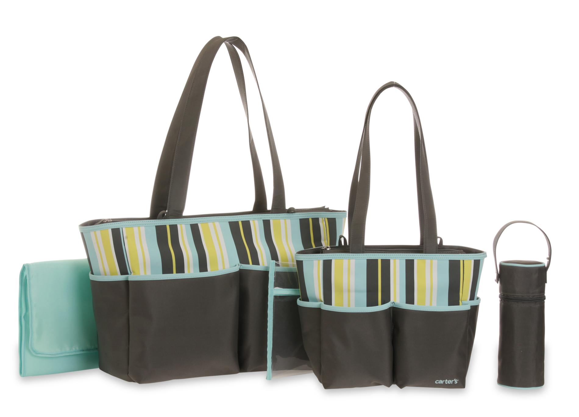 Carter's Women's 5-Piece Diaper Bag Set - Striped