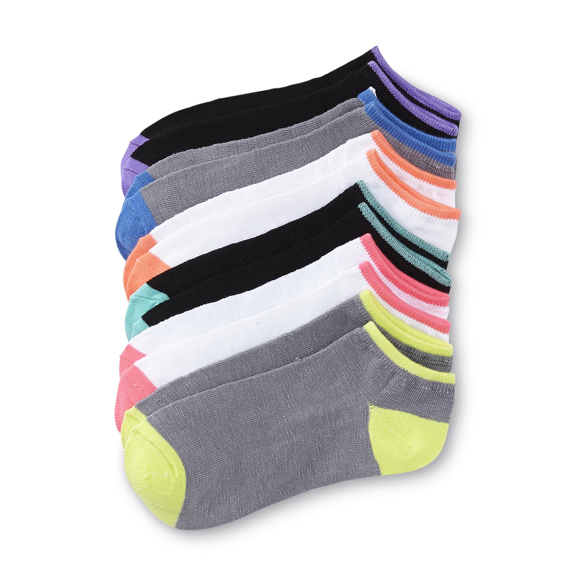 Joe Boxer Women's 6-Pairs No-Show Socks - Colorblock