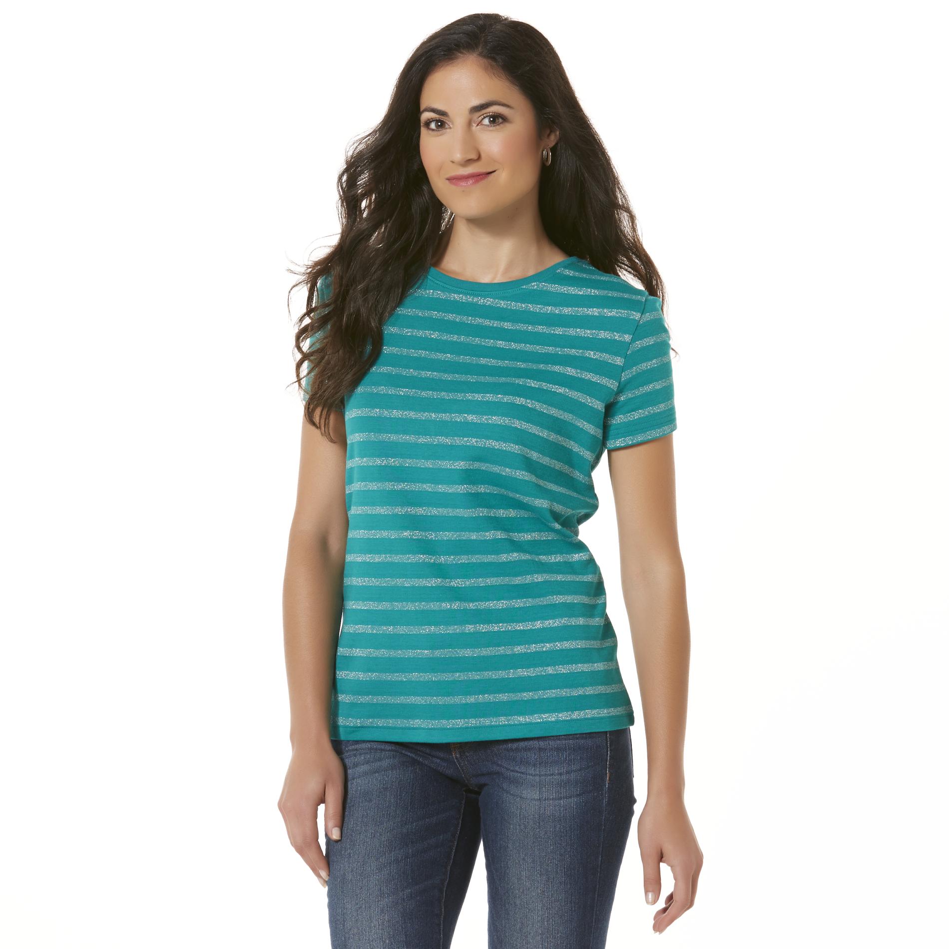 Laura Scott Petite's T-Shirt - Striped