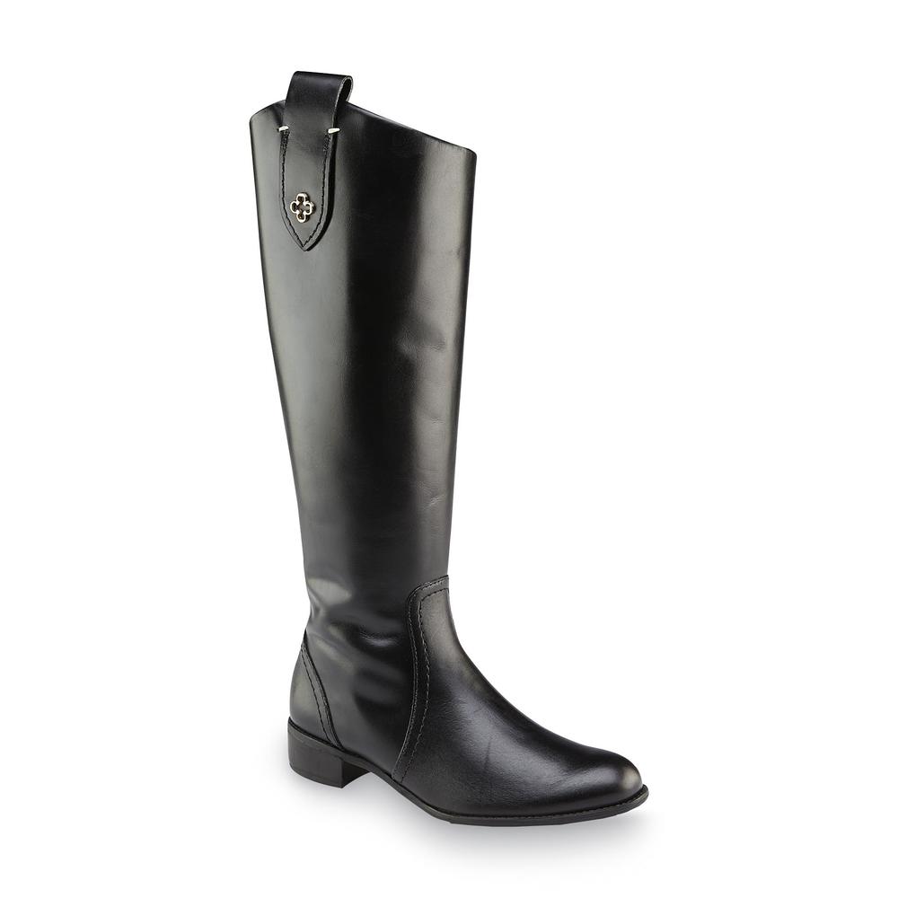 Capodarte Women's Mariana Black Knee-Height Leather Boot