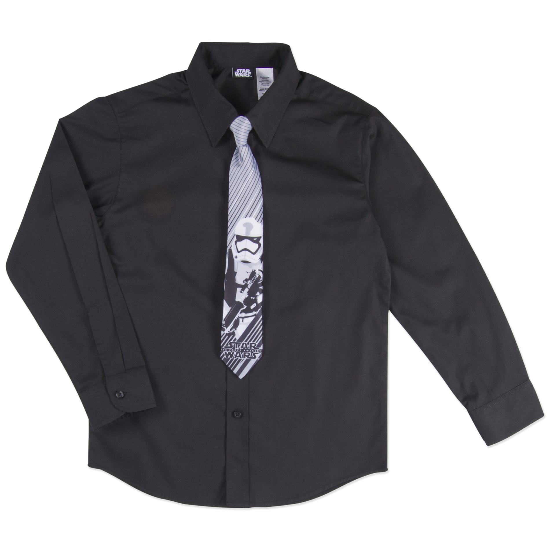 Star Wars Stormtrooper Boy's Dress Shirt & Necktie