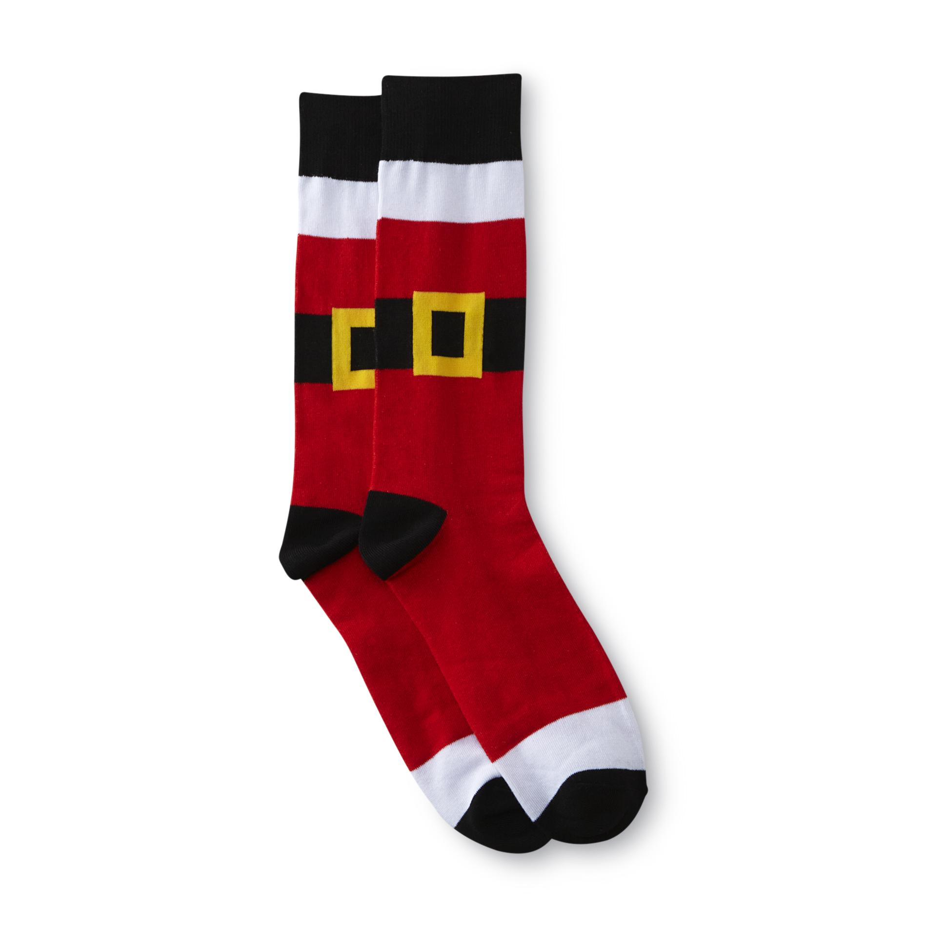 Joe Boxer Men's Christmas Crew Socks - Santa Claus