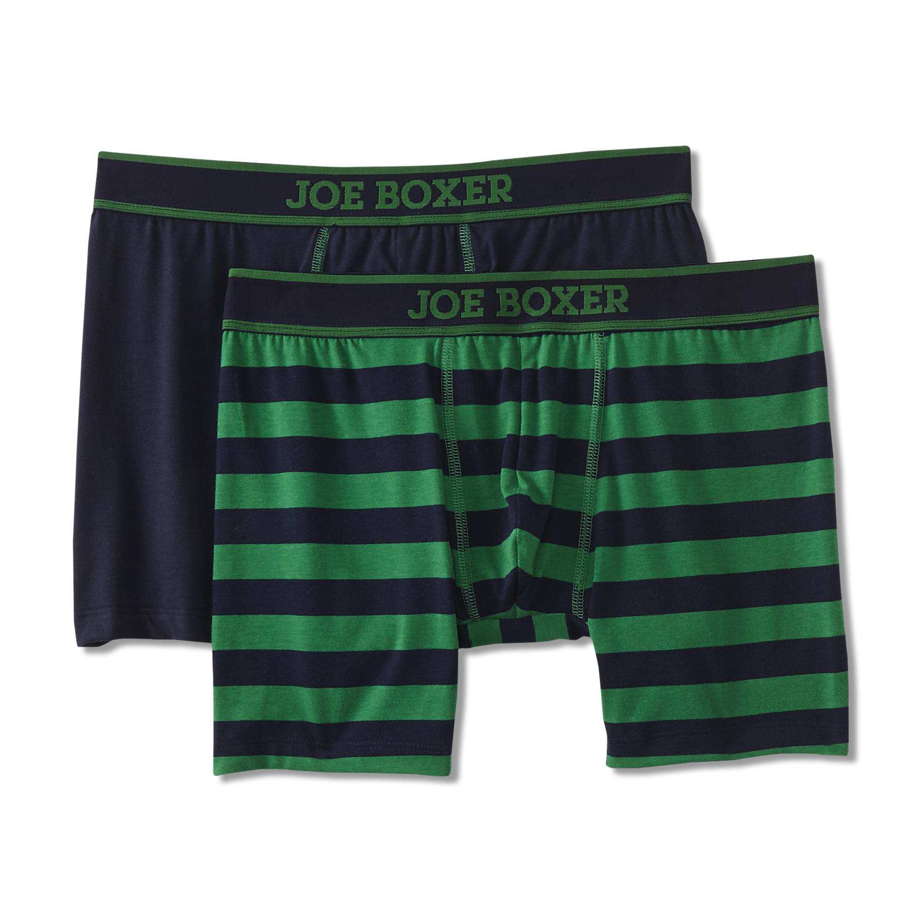 Joe Boxer Men's 2-Pack Boxer Briefs - Striped