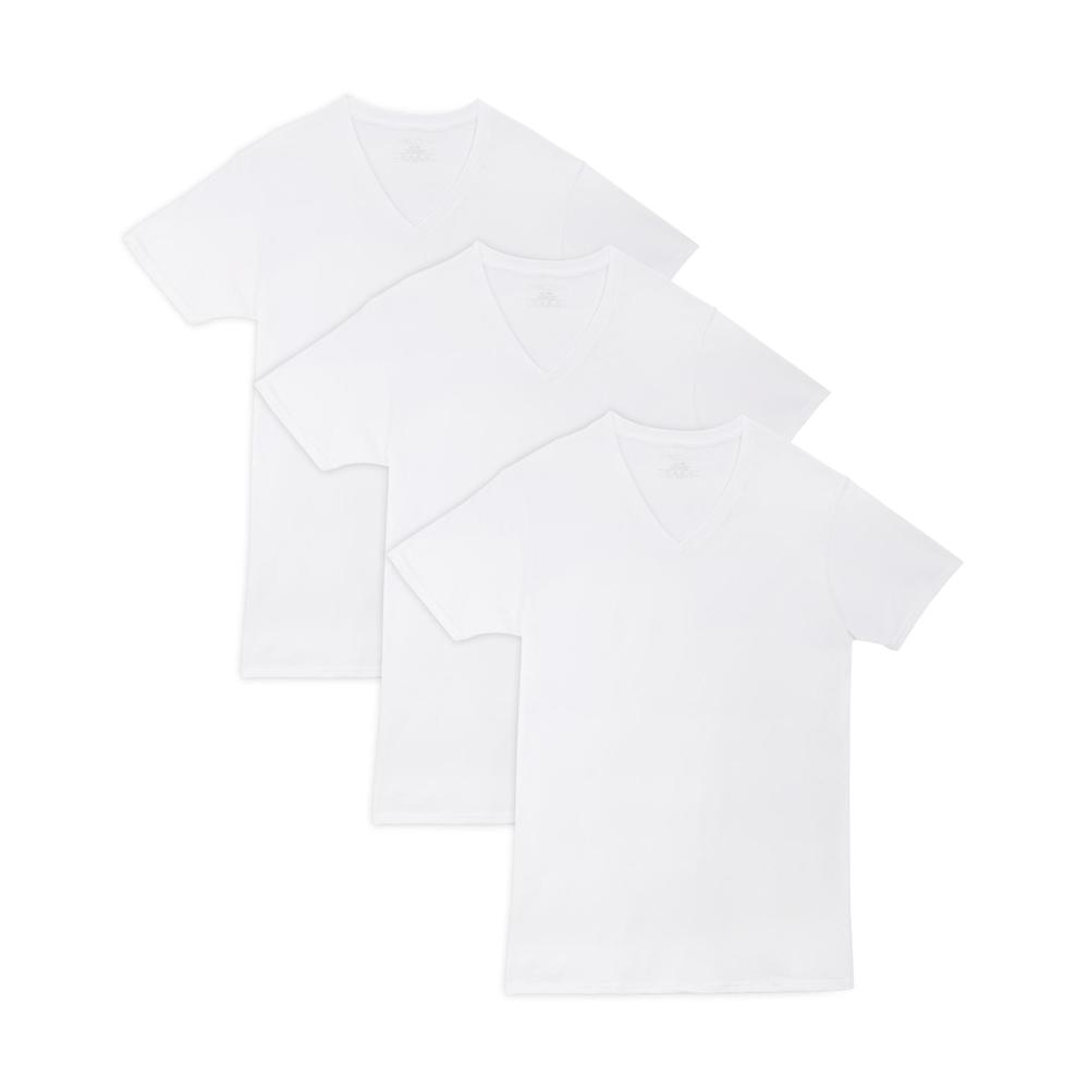 Fruit of the Loom Men's Big & Tall 3-Pack V-Neck T-Shirts
