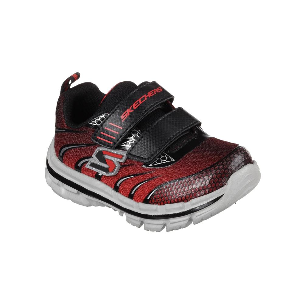 Skechers Toddler Boy's Nitrate Top Speed Black/Red Athletic Shoe