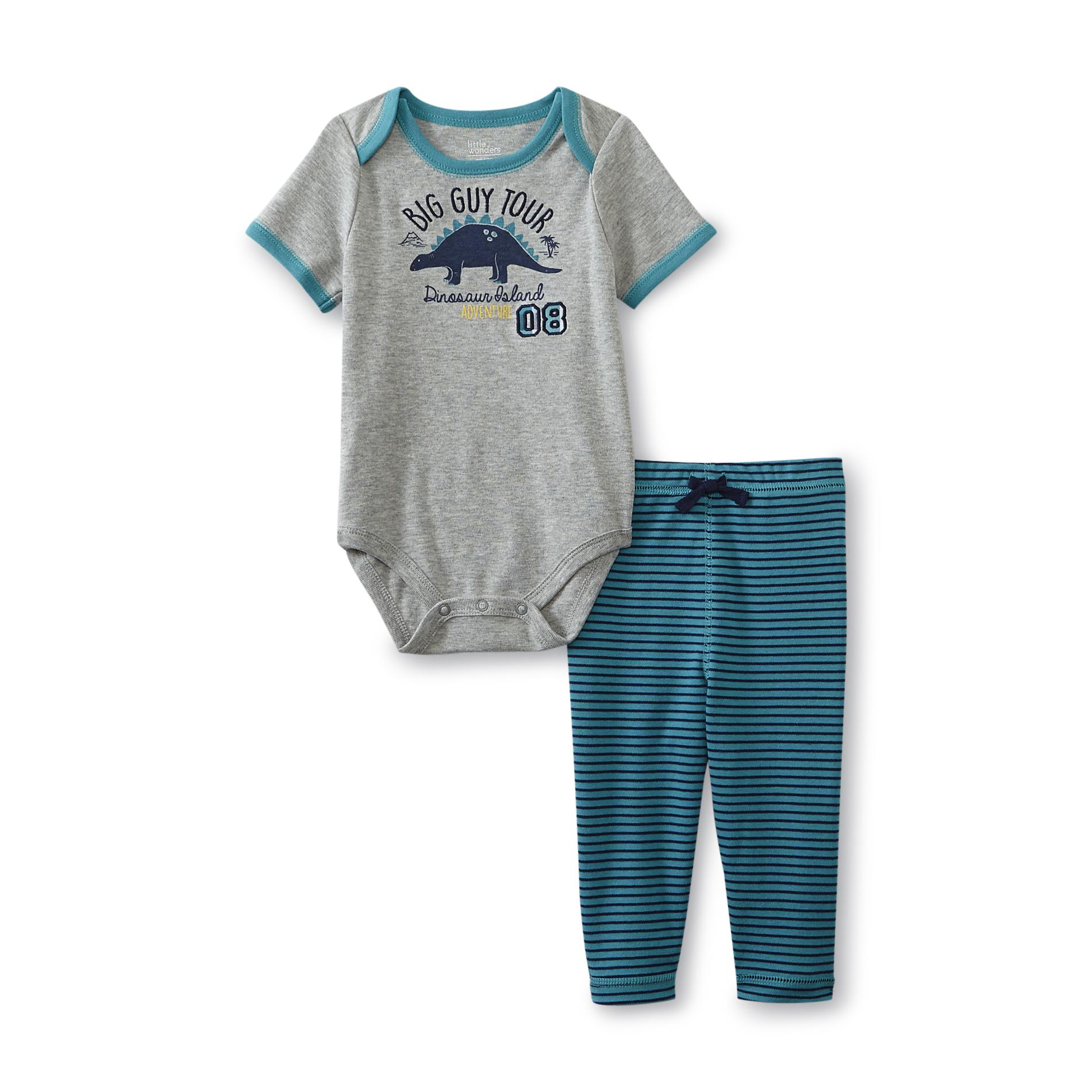 Little Wonders Newborn & Infant Boy's Bodysuit & Pants - Dinosaur