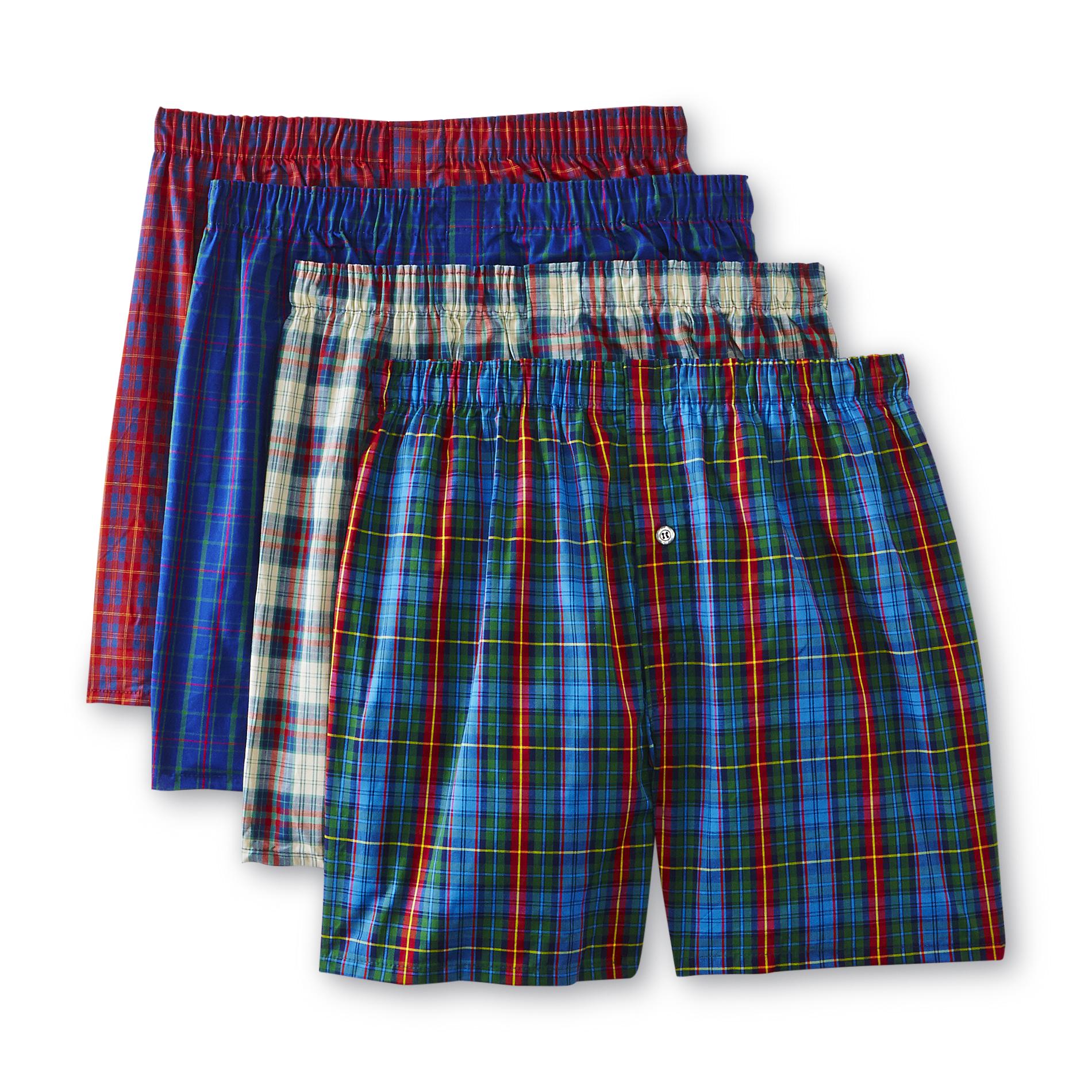 Fruit of the Loom Men's 5-Pack Boxers - Assorted Plaid Colors | Shop ...