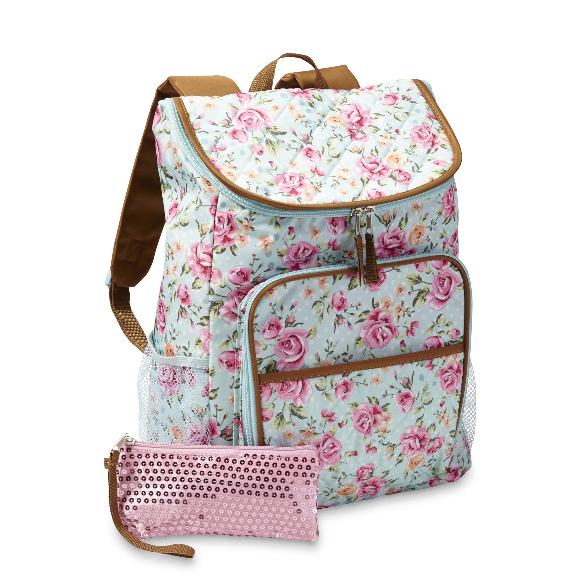 Confetti Girls&#39; Backpack & Wristlet - Floral | Shop Your Way: Online Shopping & Earn Points on ...