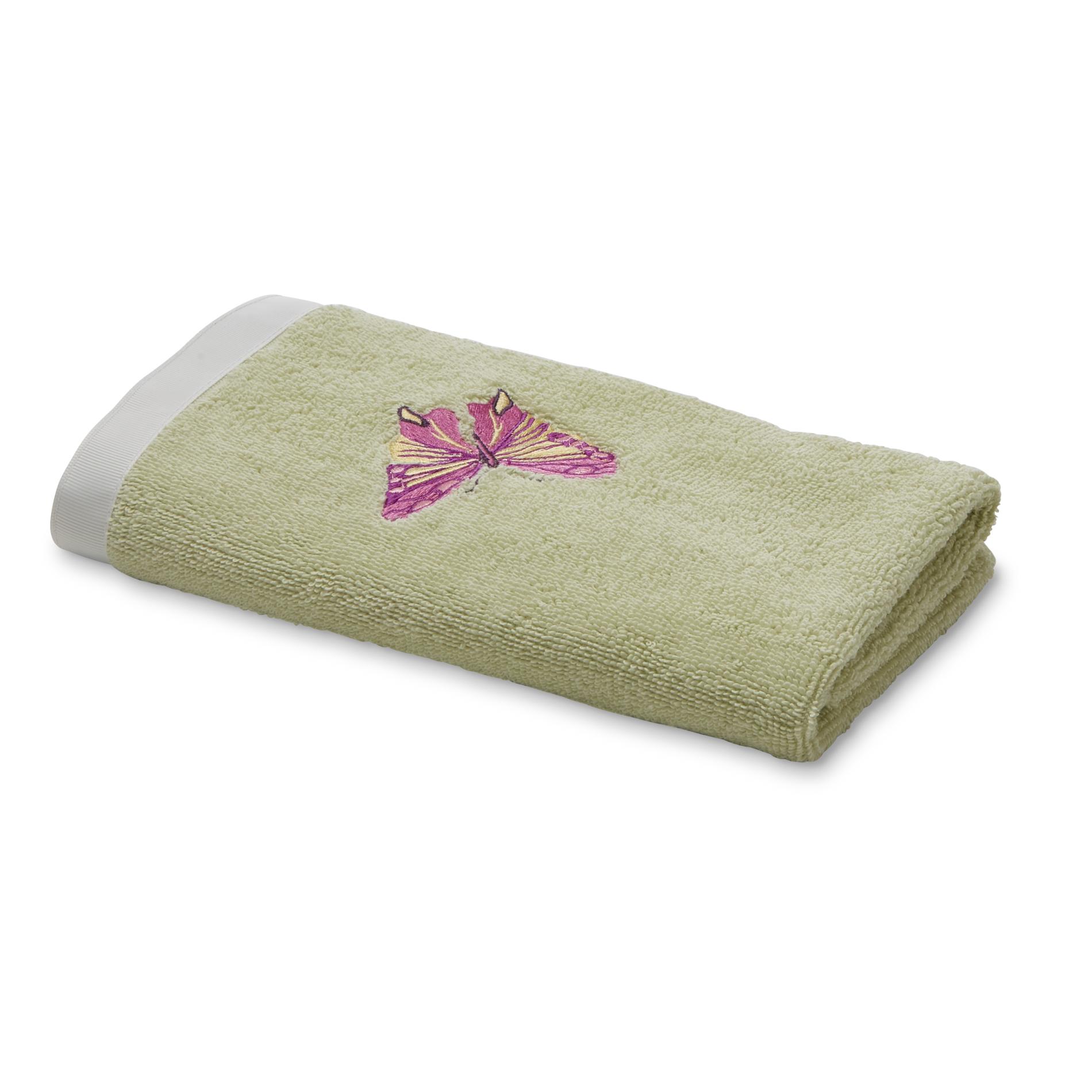 Essential Home Embroidered Hand Towel - Butterfly | Shop ...