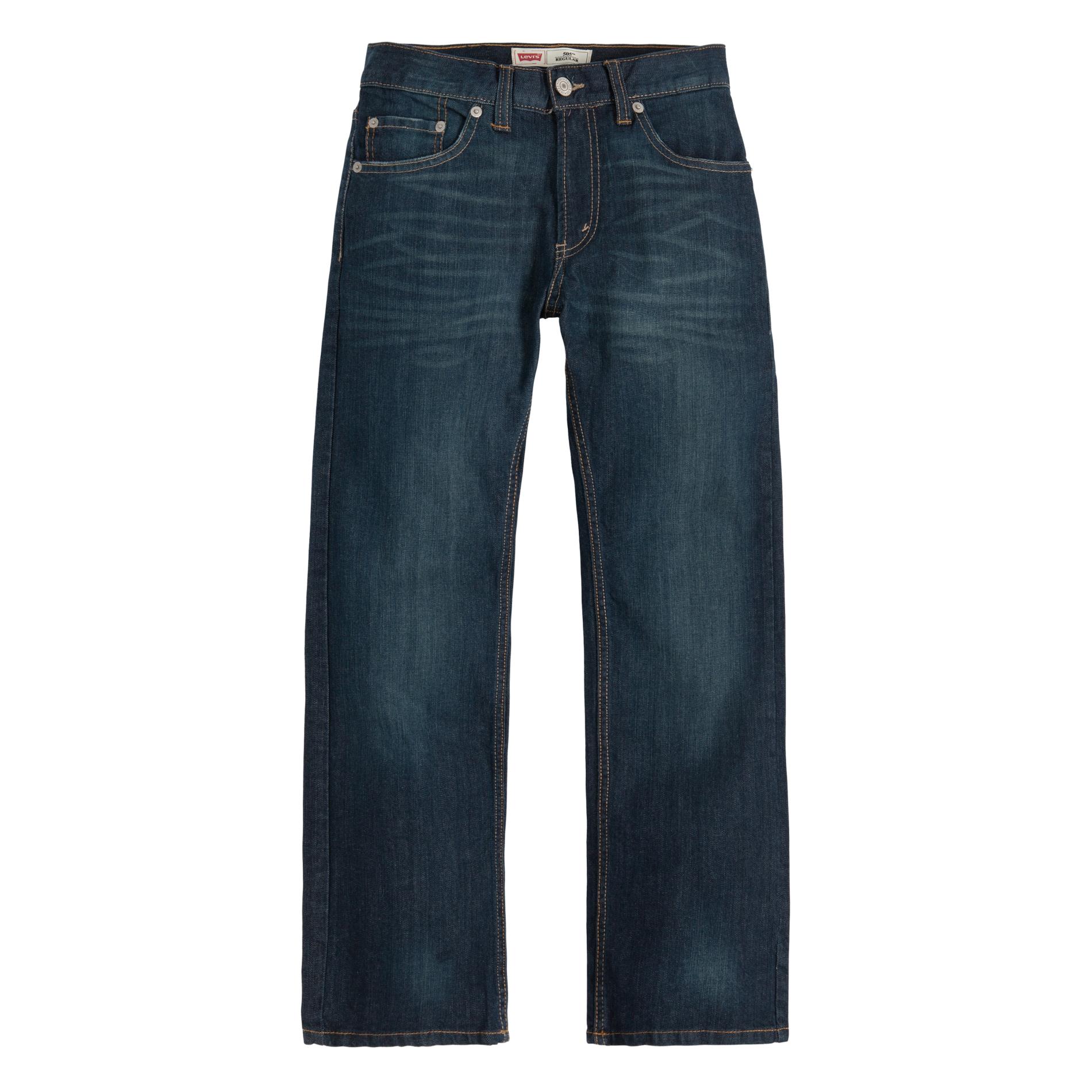 Levi Strauss Boys' 505 Regular Fit Jeans