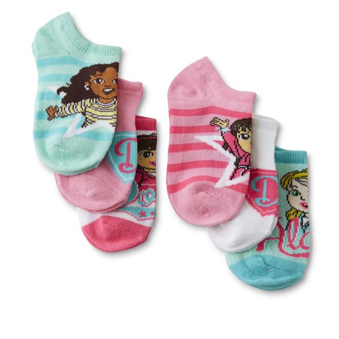 Nickelodeon Toddler Girls' 6Pairs NoShow Socks
