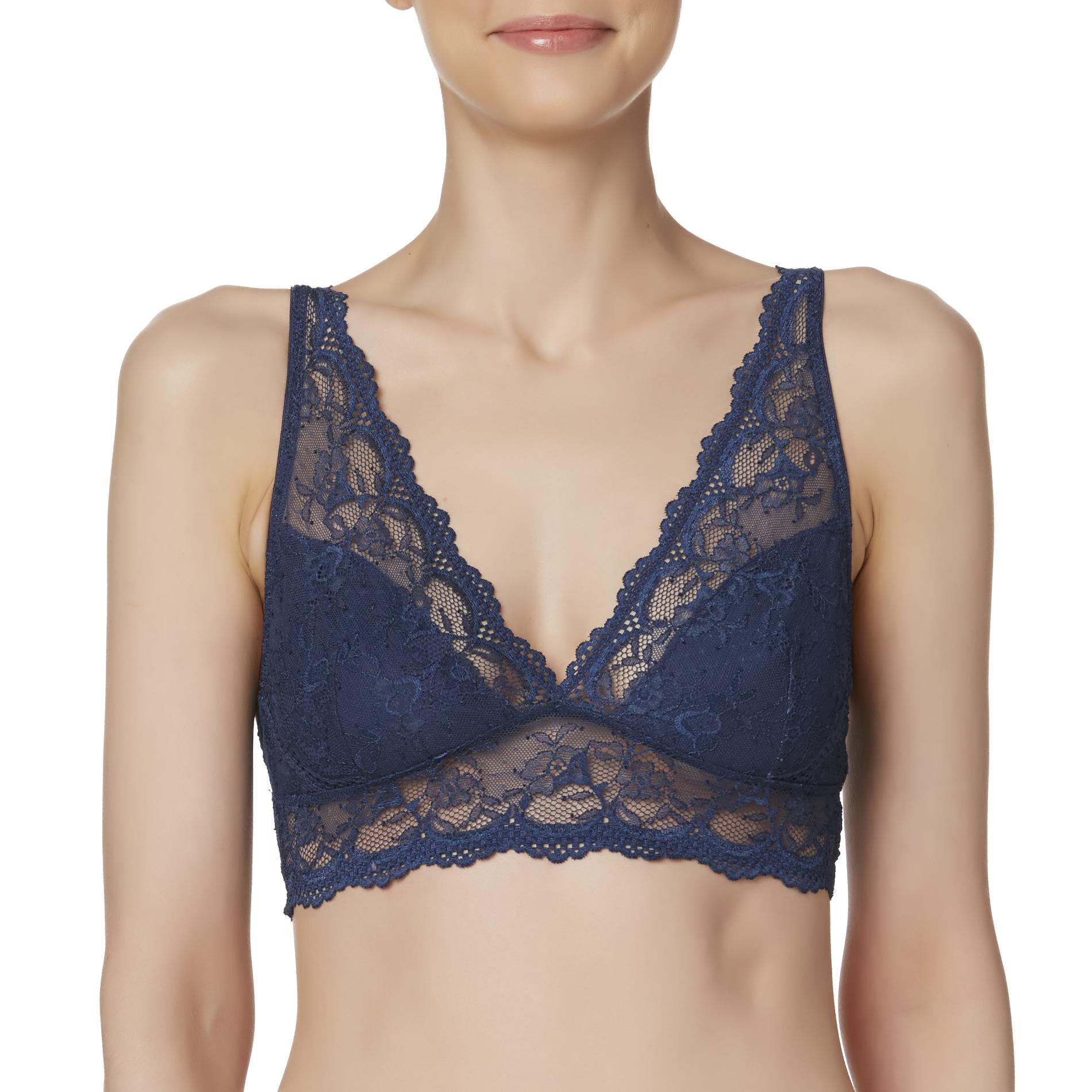 Women's V-Neck Bralette, Size: Small, Powder Pink Women's V-Neck Bralette, Size: Small, Powder Pink