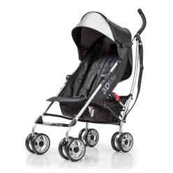 Summer Infant 3Dlite Convenience Stroller, Black (Silver Frame)