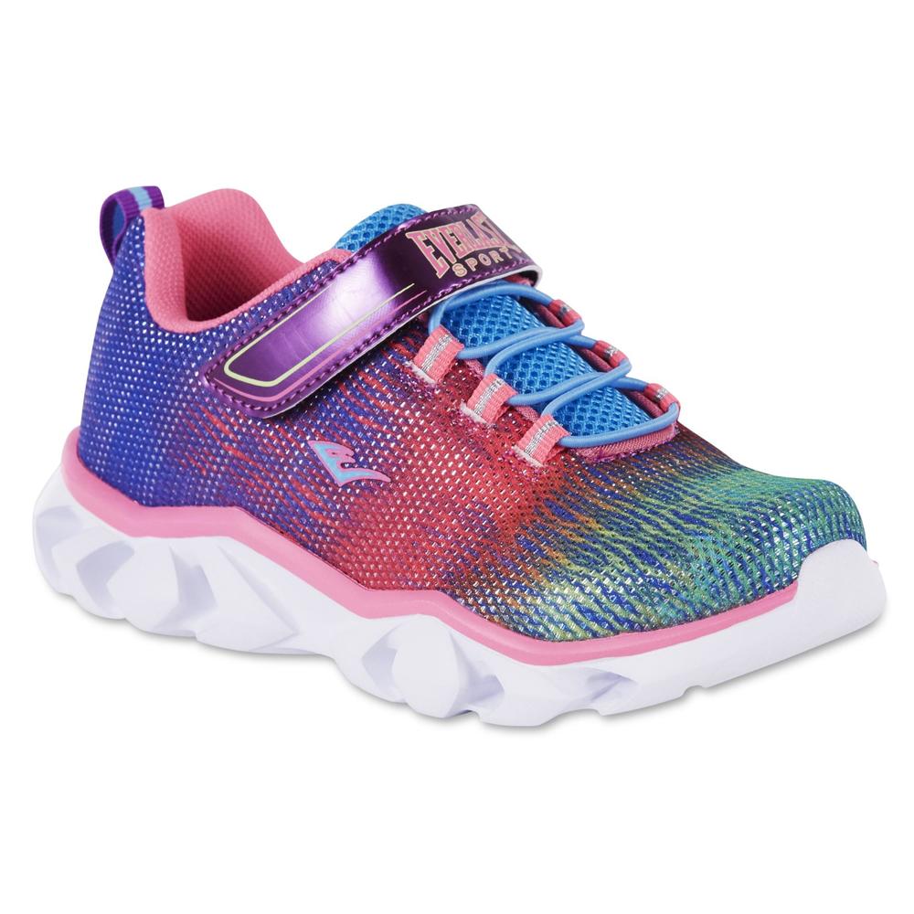Everlast&reg; Sport Girls' Swizzle Lights Light-Up Sneaker - Pink/Rainbow