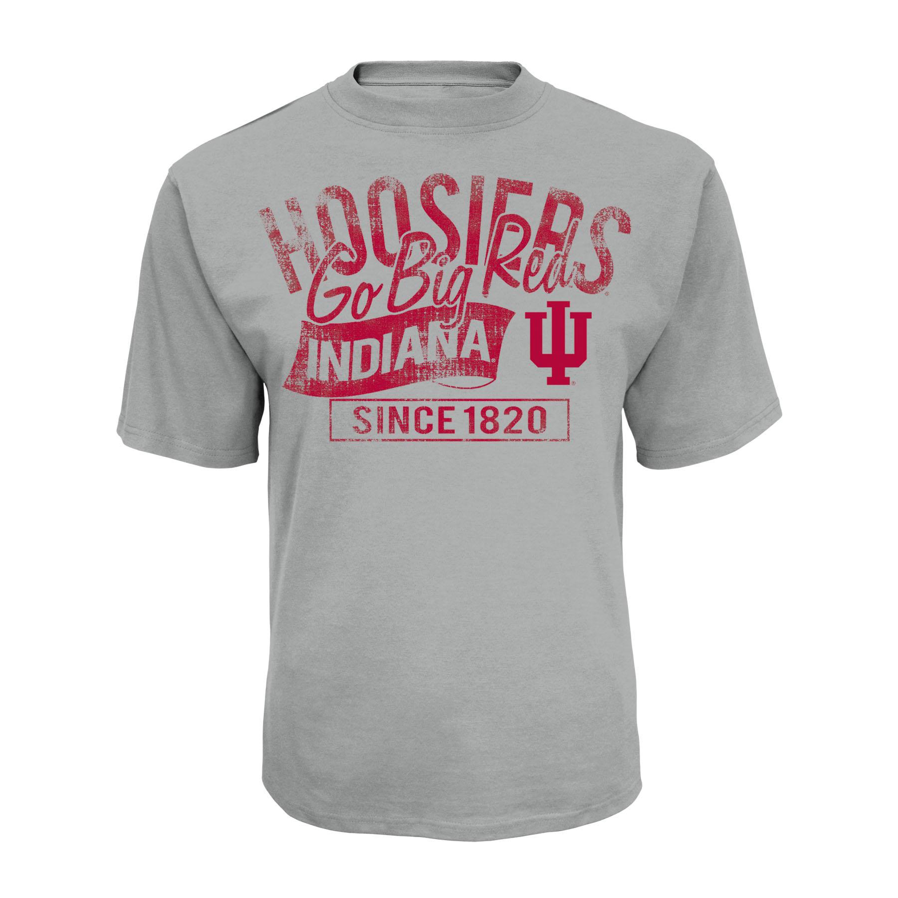 NCAA Men's Distressed Graphic T-Shirt - Indiana Hoosiers