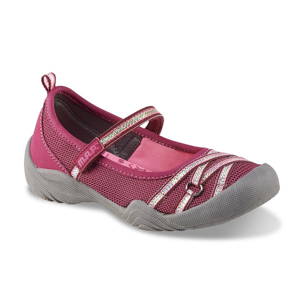 M.A.P. Girl's Lillith 2 Pink Mary Jane Walking Shoe