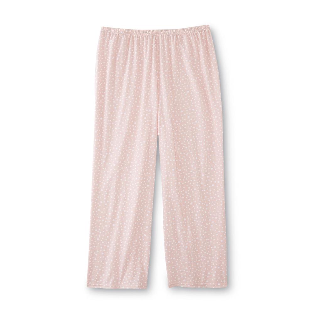 Pink K Women's Pajama Top & Capri Pants - Dots