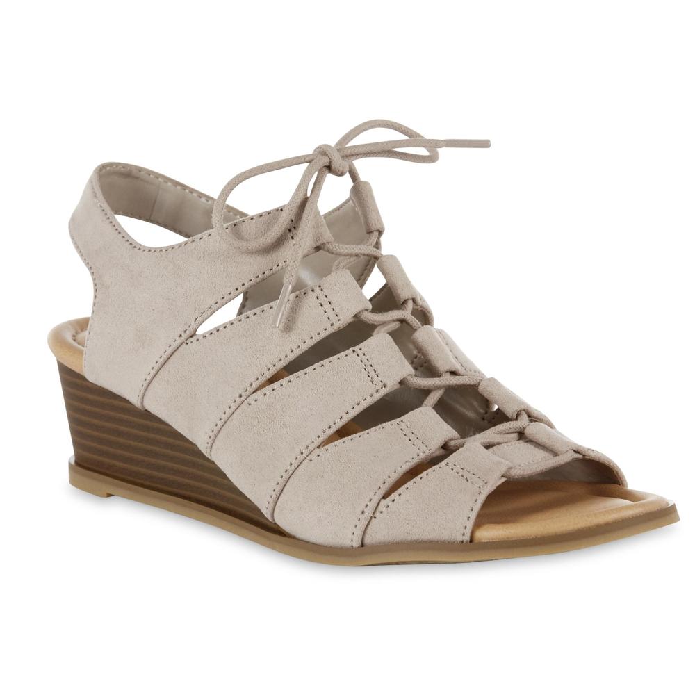 Dr. Scholl's Women's Court Wedge Sandal - Taupe