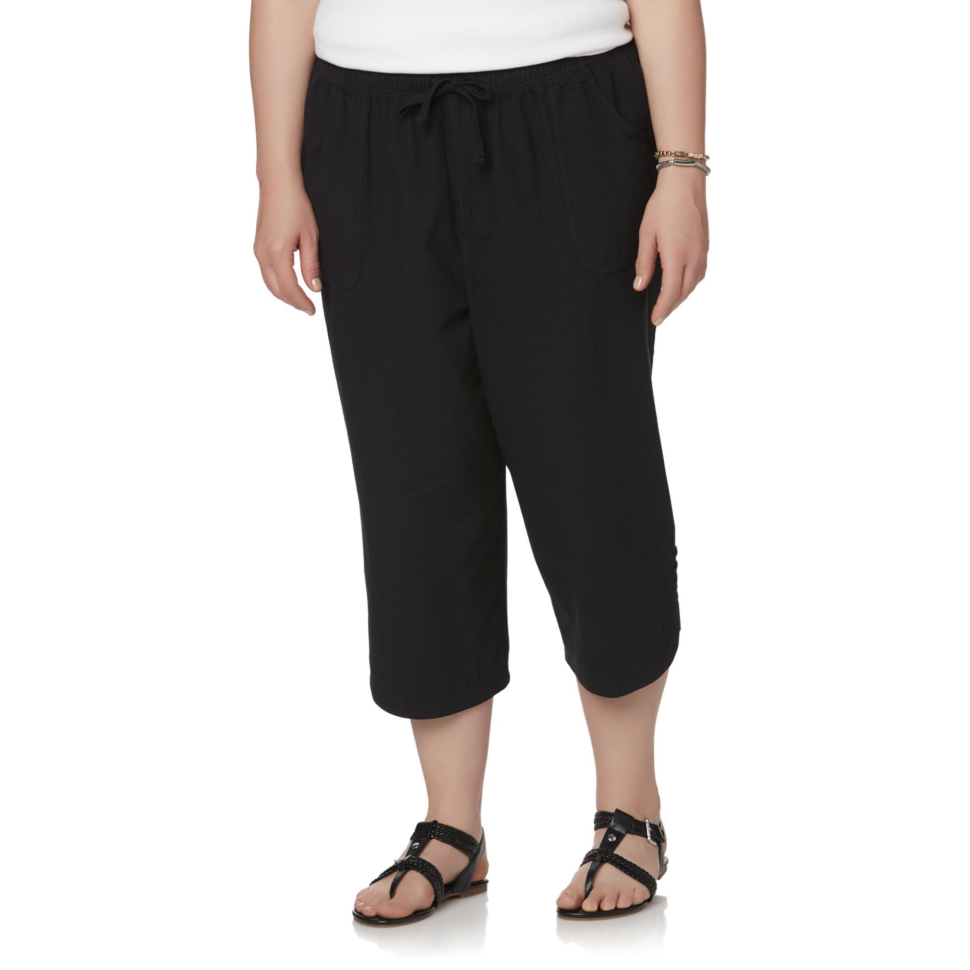Erika Women's Plus Kiera Capri Pants Shop Your Way Online Shopping