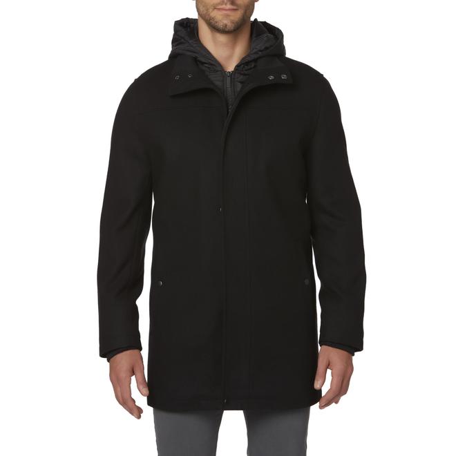 Structure Men's WoolBlend Hooded Coat