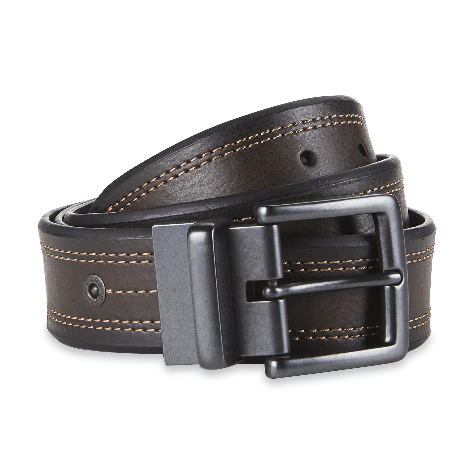 Levi's Men's Brown/Black Reversible Belt