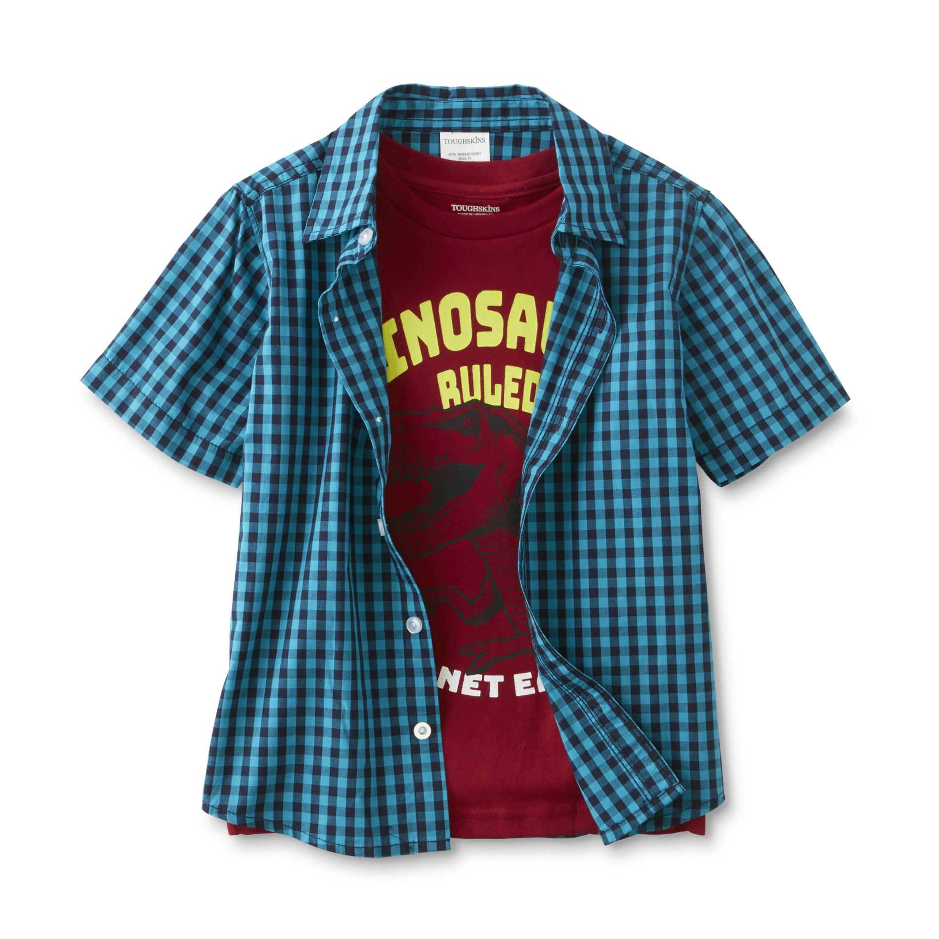 Toughskins Infants & Toddler Boys' Shirt & Graphic T-Shirt - Dinosaur