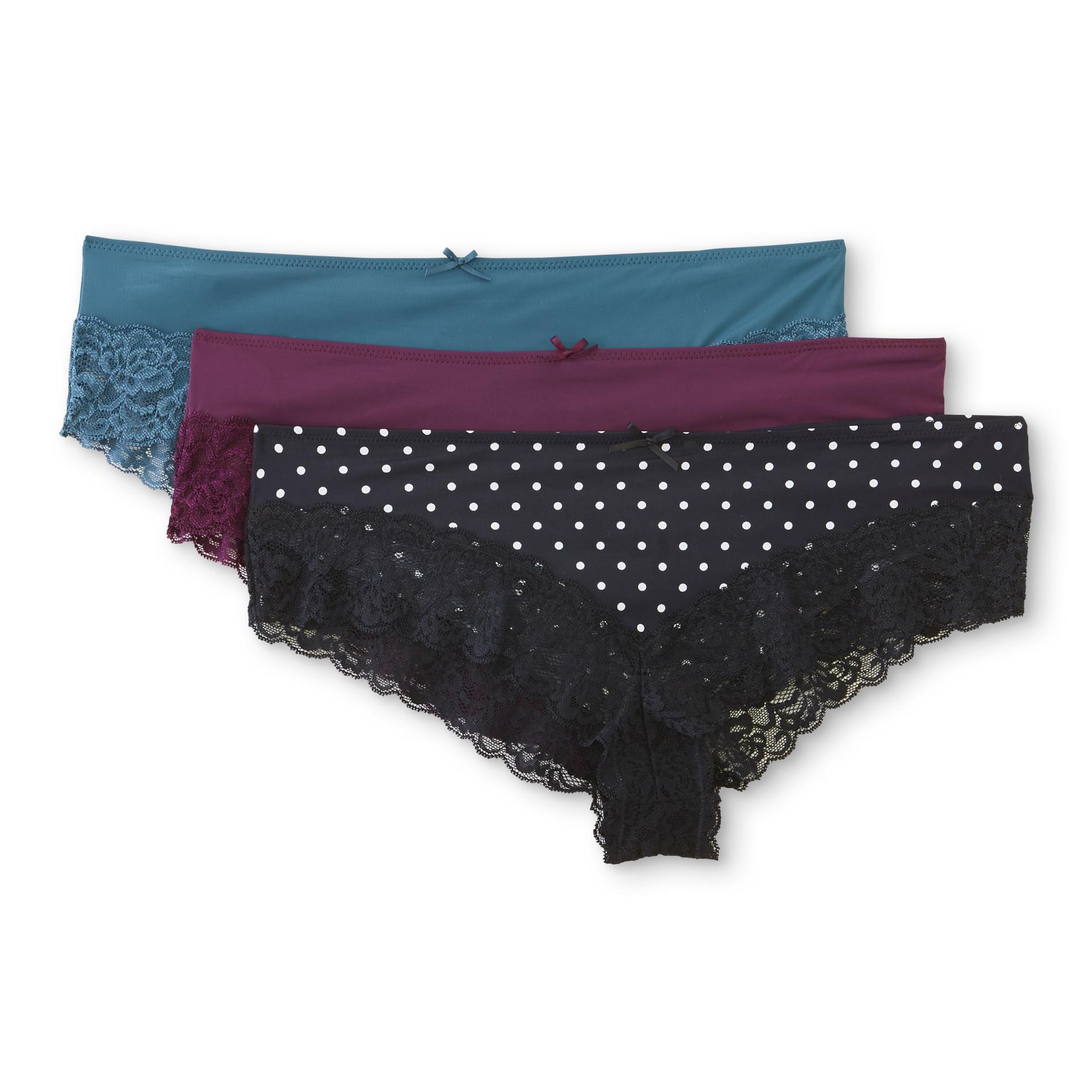 Simply Styled Women's 3Pack Cheeky Panties Dot