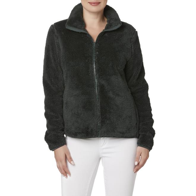 Basic Editions Women's Plush Fleece Jacket