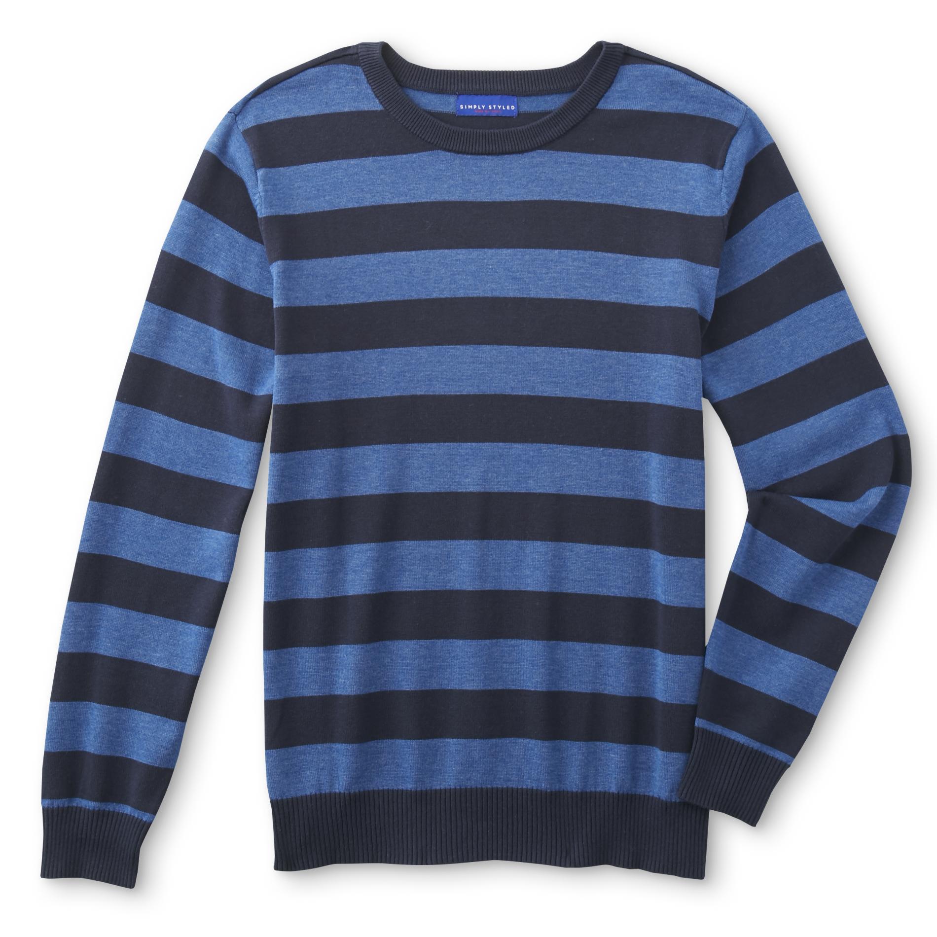 Simply Styled Men's Sweater - Rugby Striped