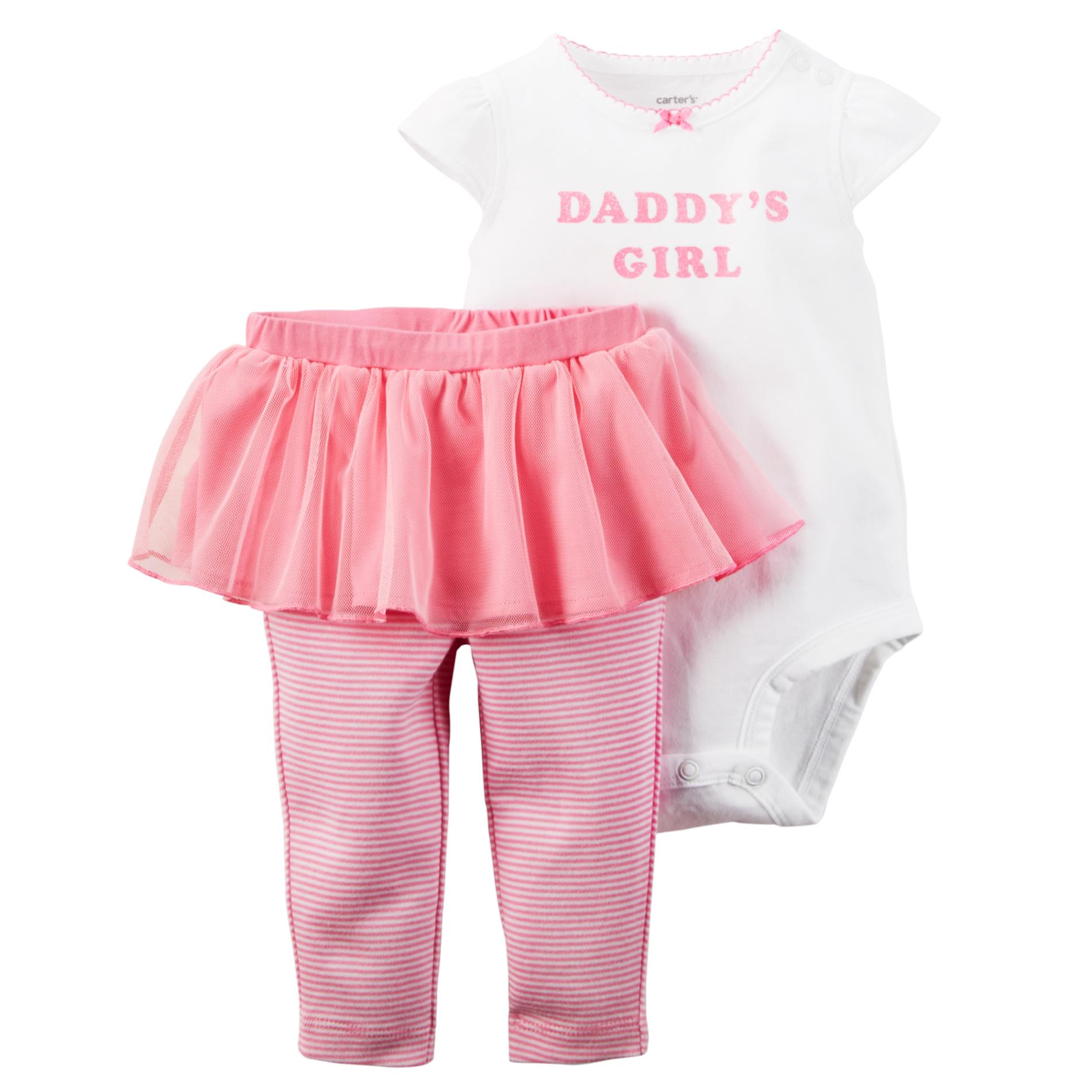Carter's Newborn & Infant Girl's Bodysuit & Tutu Leggings - Daddy's Girl