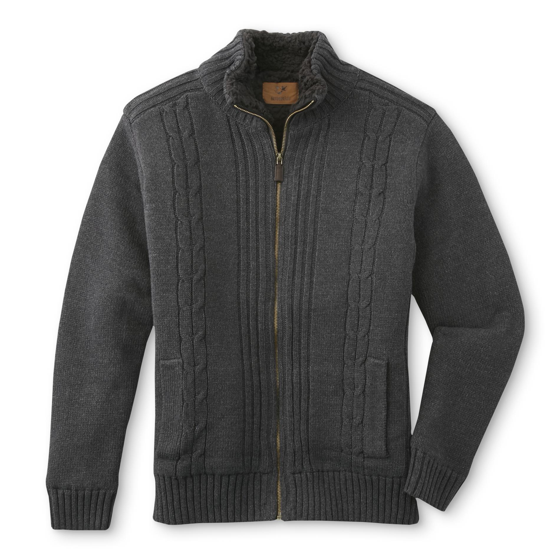 Outdoor Life Men's FleeceLined Sweater Jacket Shop Your Way Online