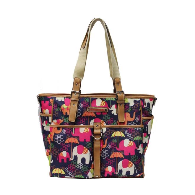 Lily Bloom Women's Laptop Tote Bag Elephant Print