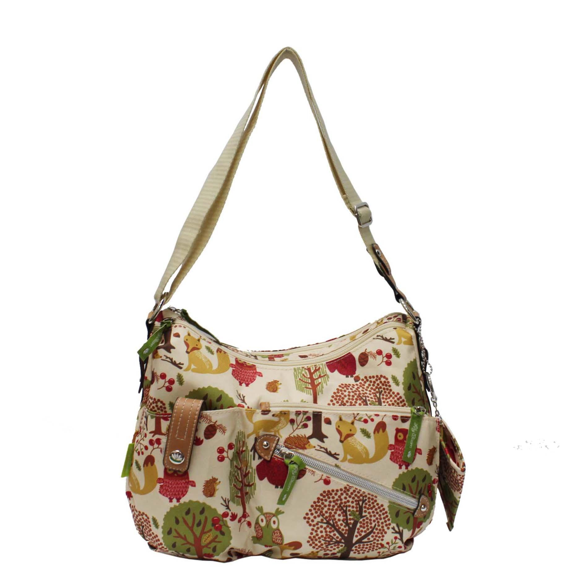 Lily Bloom Women's Hobo Bag Forest Print