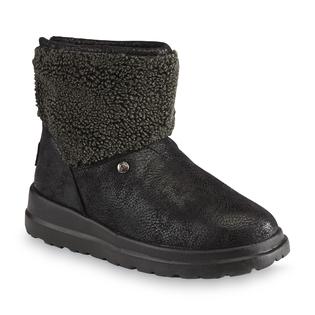 Skechers Womens Relaxed Fit Bobs Freedom Ride Black Ankle Boot