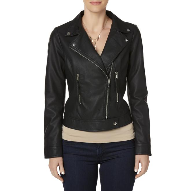 Jaclyn Smith Women's Moto Jacket