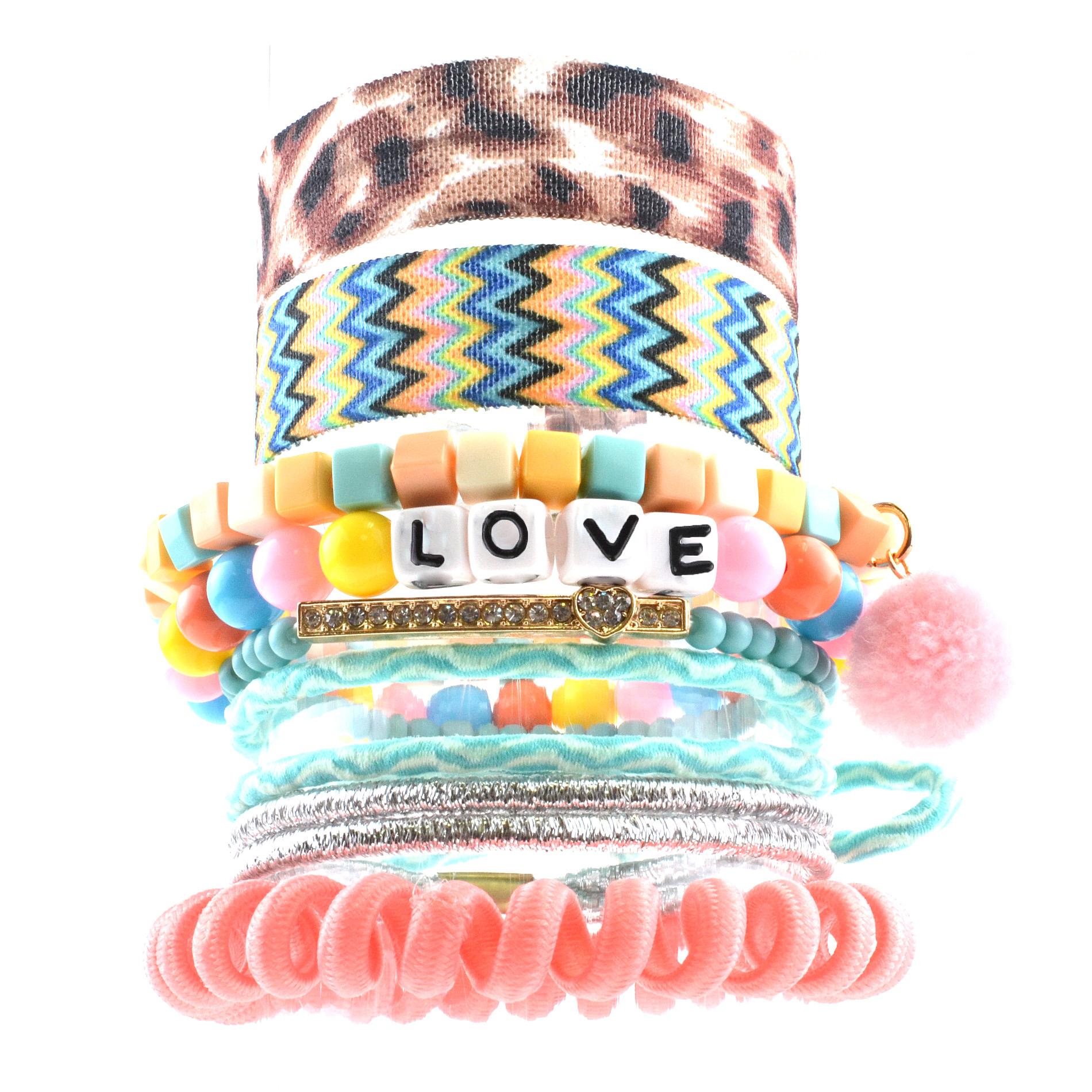 Piper Girls' Hair Band & Bracelet Set - Love Piper Girls' Hair Band & Bracelet Set - Love
