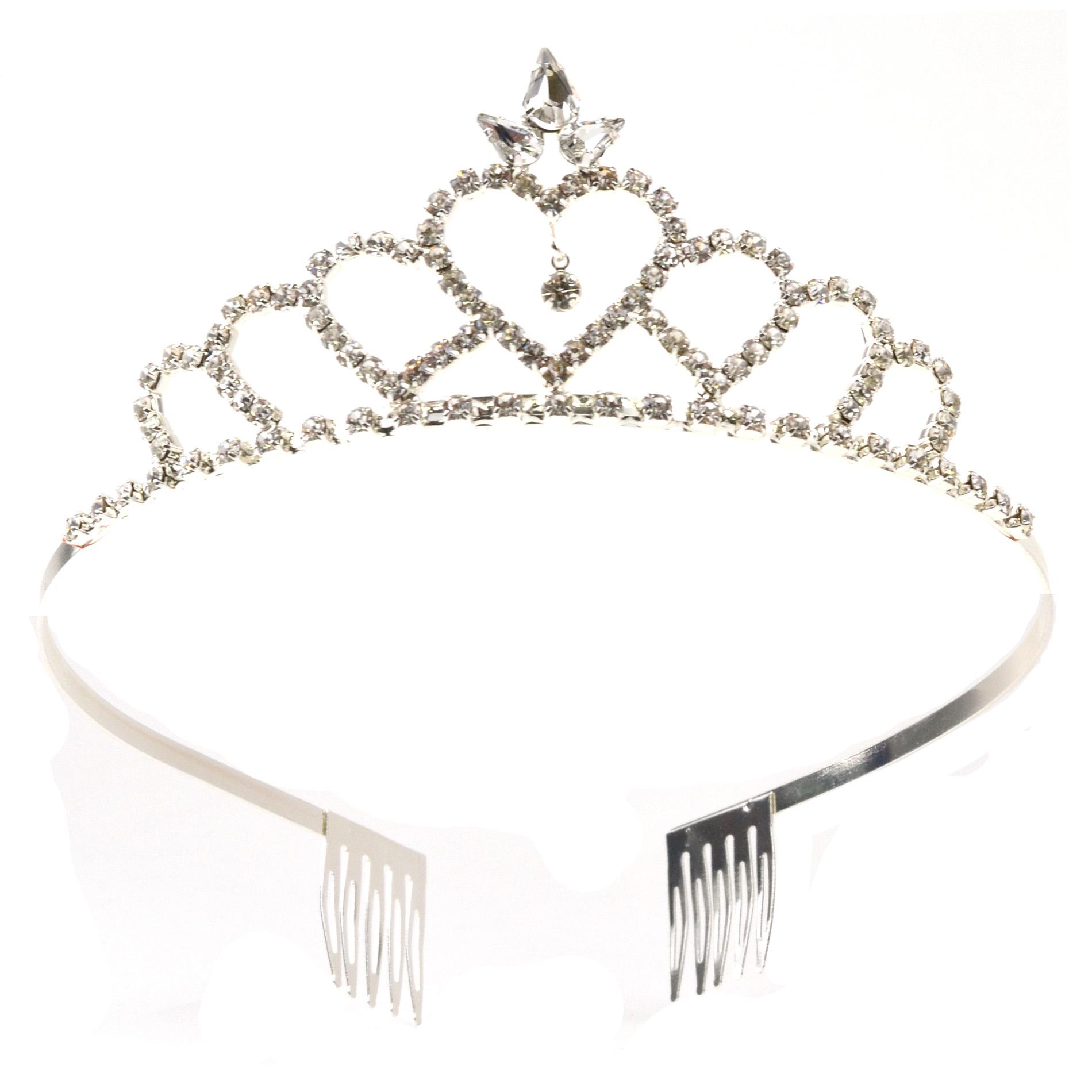 Piper Girls' Silvertone Tiara - Crown, Size: Small Piper Girls' Silvertone Tiara - Crown, Size: Small