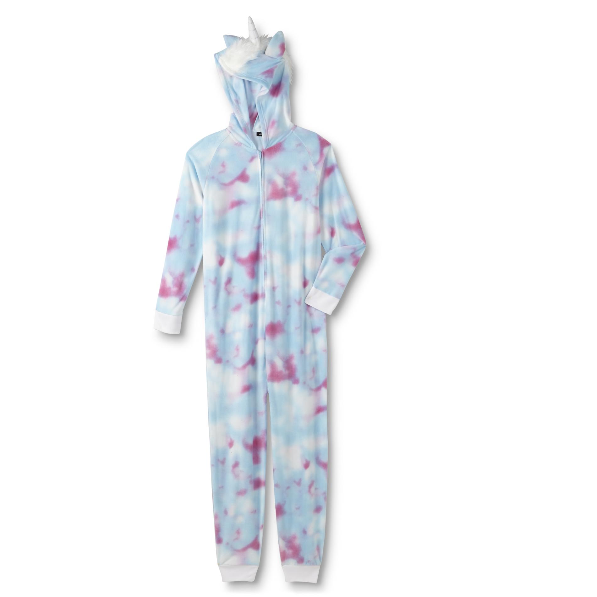 Joe Boxer Junior's Hooded One-Piece Pajamas - Unicorn