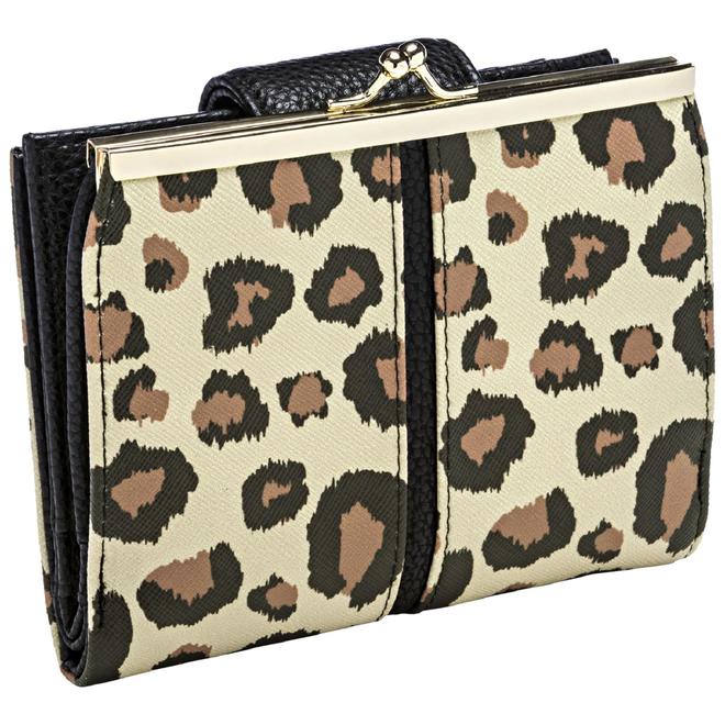 Buxton Women's Lexington Wallet - Leopard Print