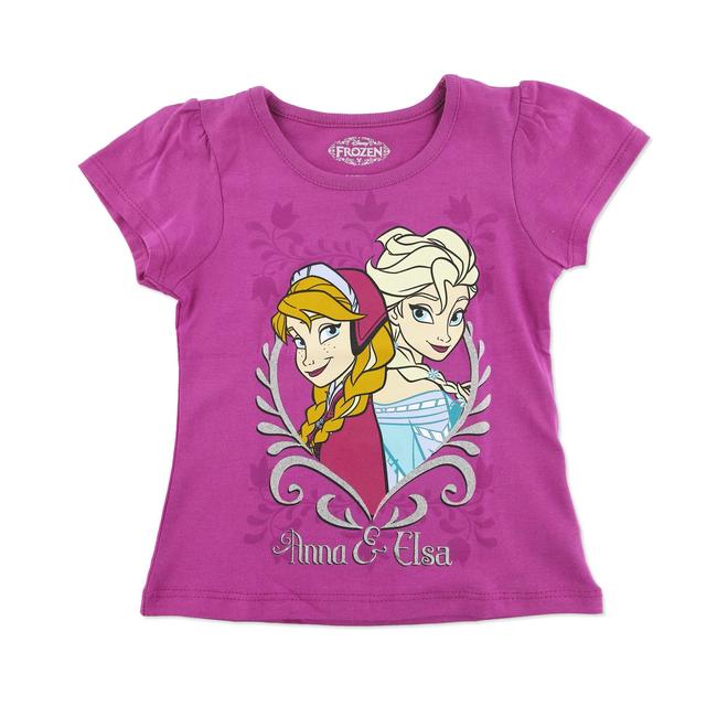 Disney Frozen Toddler Girl's Graphic TShirt Elsa & Anna
