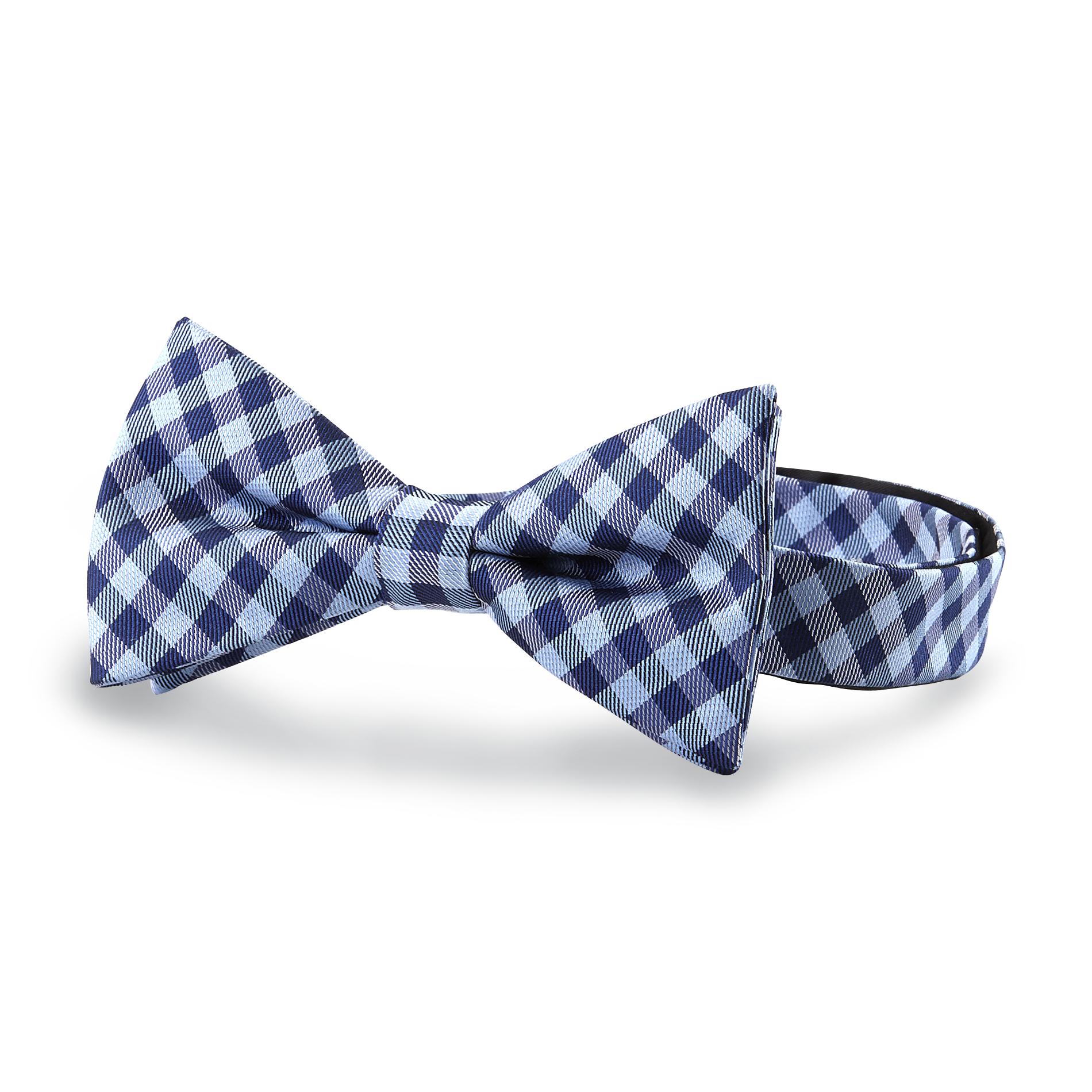 David Taylor Collection Men's Pre-Tied Bow Tie - Gingham Check