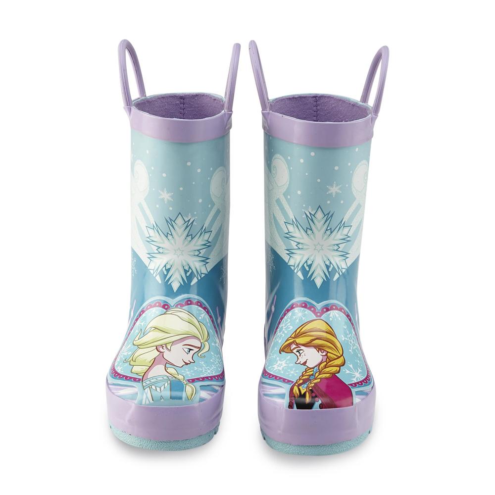 Western Chief Disney's Frozen Girl's Elsa & Anna Purple/Blue Rain Boot