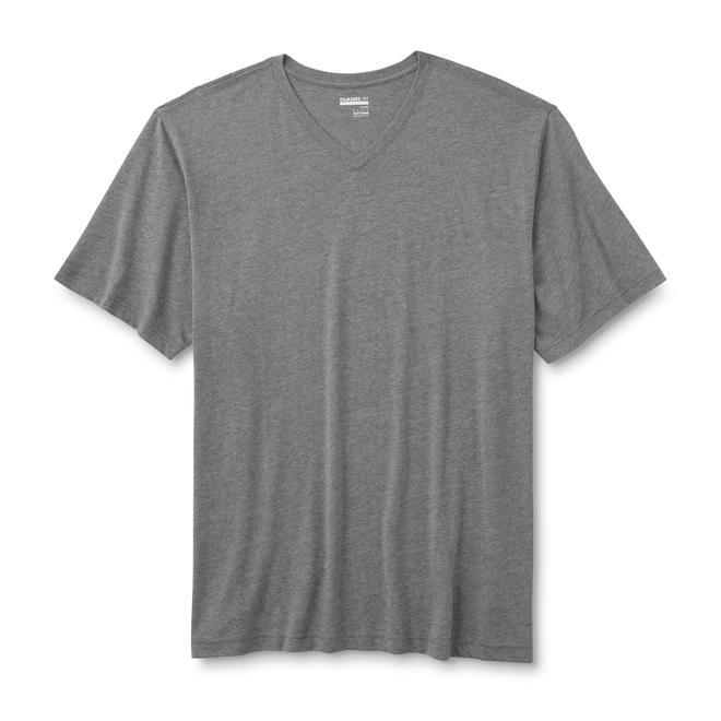 Basic Editions Men's Big & Tall Classic Fit V-Neck T-Shirt