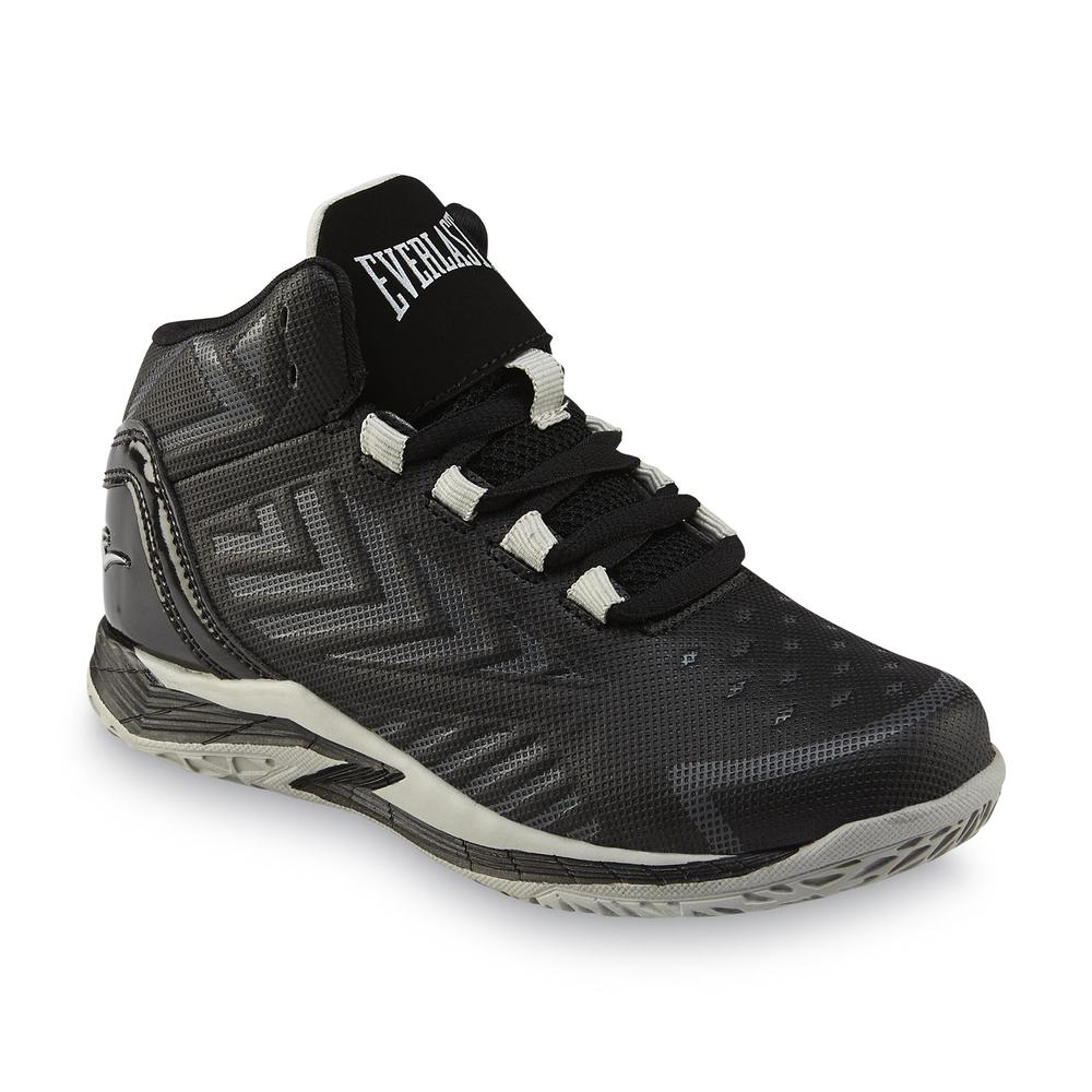Everlast&reg; Boy's Dribble Black/Gray High-Top Basketball Shoe