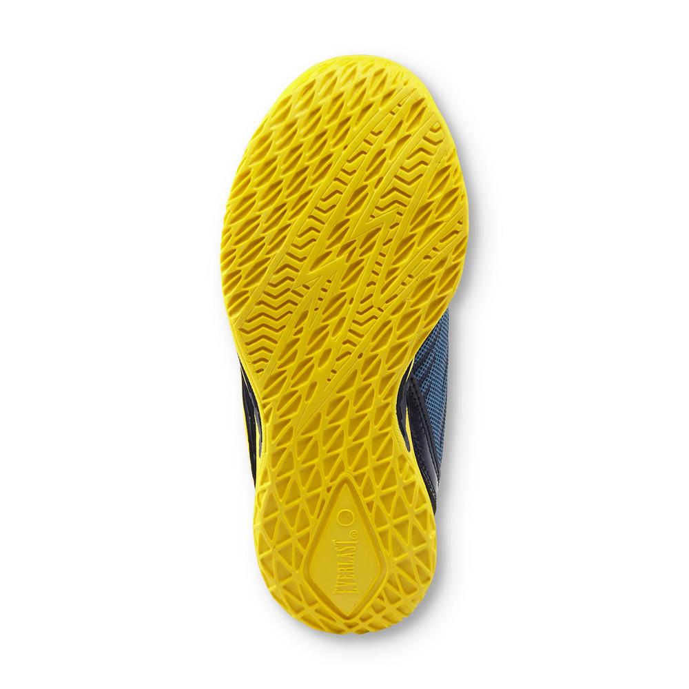 Everlast&reg; Boy's Dribble Blue/Yellow High-Top Basketball Shoe