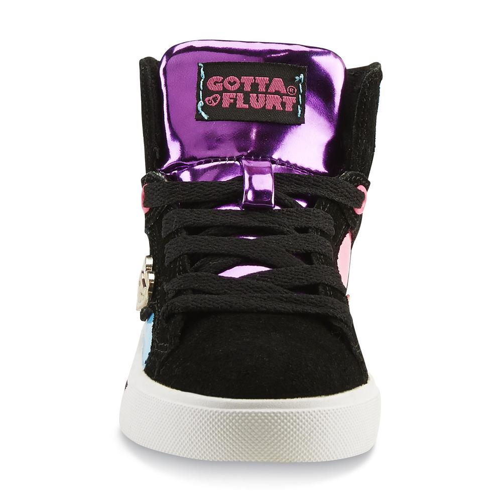 Gotta Flurt Girl's Confused Plasma Hi G Black/Multicolor Casual Shoe
